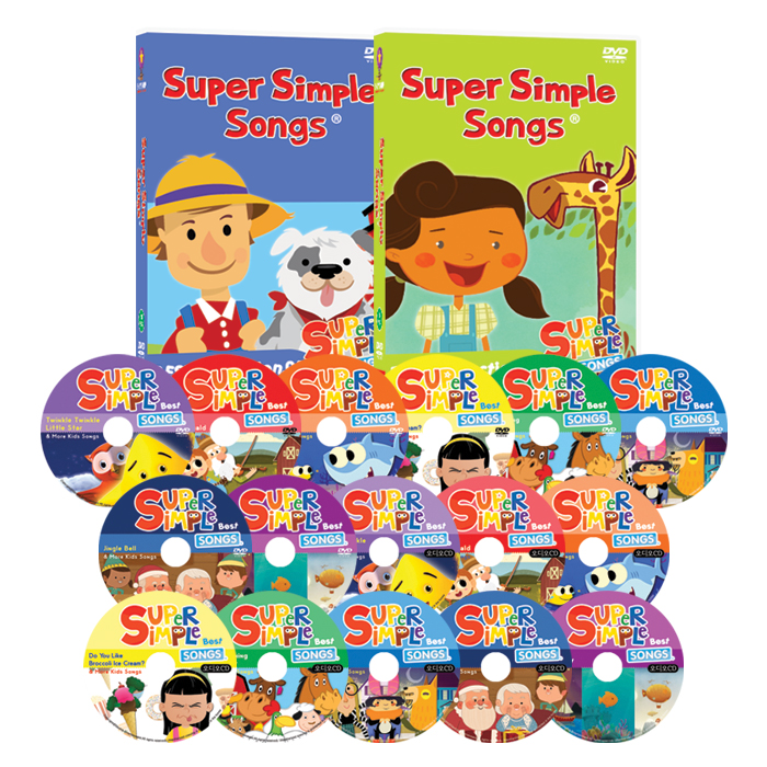 슈퍼심플송 SUPER SIMPLE SONG ABC Phonics&WORD+베스트+스페셜Collection DVD 32종 세트(가사집포함)유아영어 초등영어