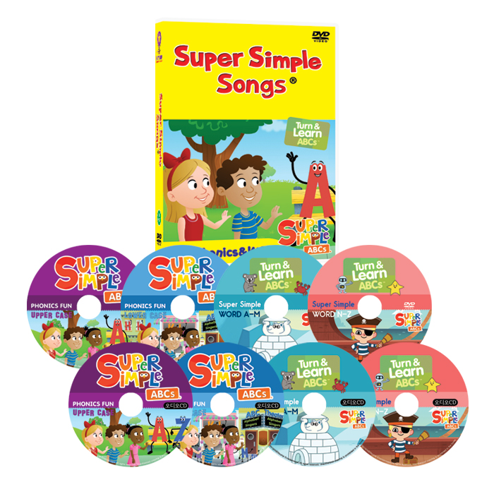 슈퍼심플송 SUPER SIMPLE SONG ABC Phonics&WORD+베스트+스페셜Collection DVD 32종 세트(가사집포함)유아영어 초등영어