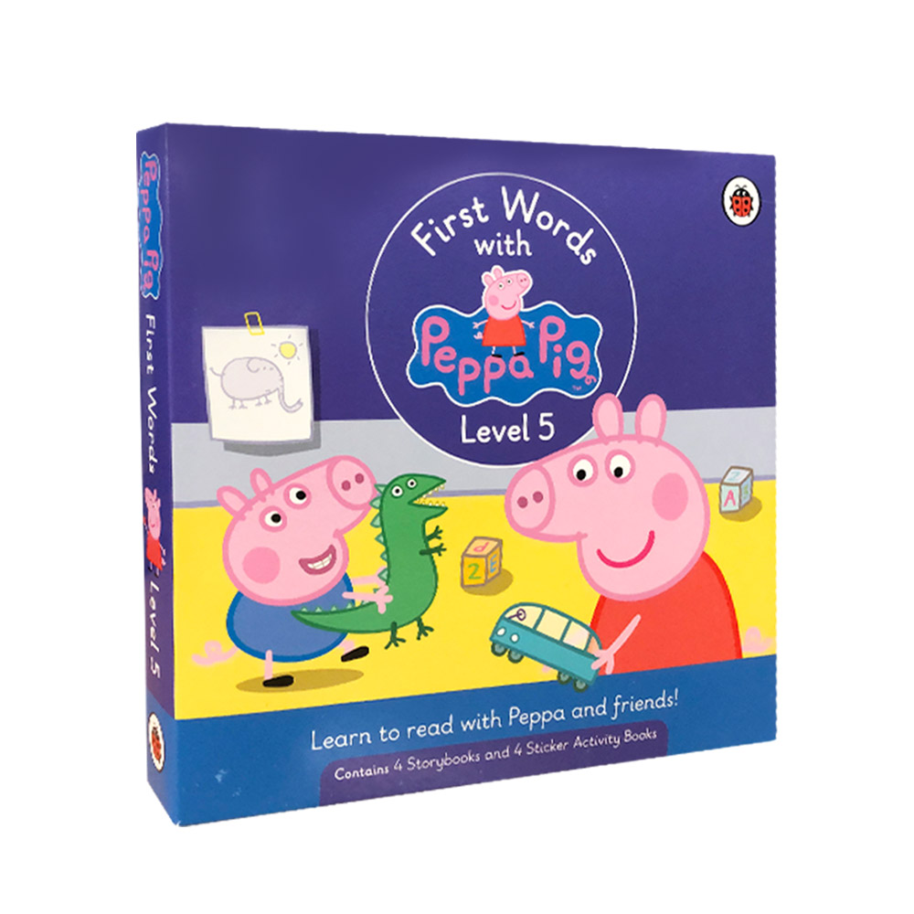 페파피그 First Words with Peppa Pig Level 5 Box Set [Paperback 4종 & Activity 4종][QR 음원포함][영국판]